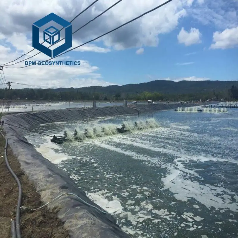 BPM GEOSYNTHETICS Huge Square Pond Liner Polypropylene Fish Tank Liner 40 mil HDPE Pond Dam Lining Material Farm Dam Liners