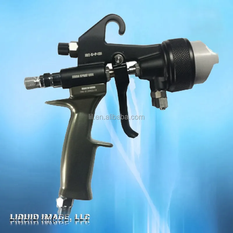 hvlp dual head nozzle spray gun for chrome spray kit on plastic
