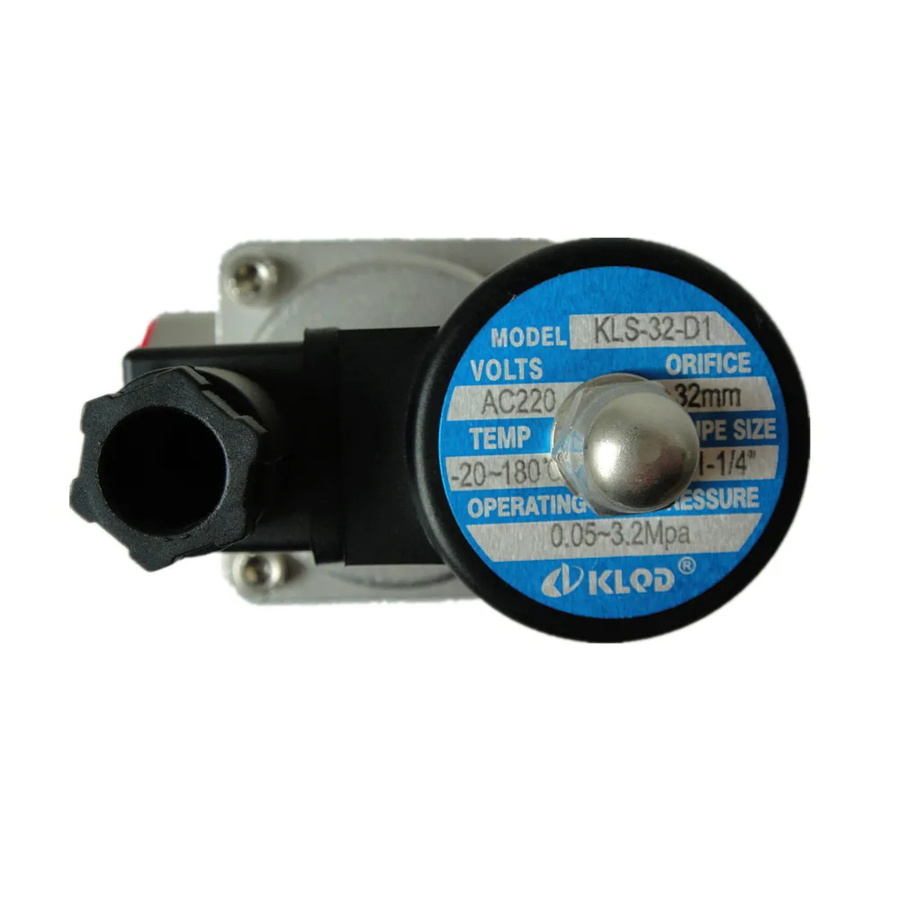 2/2 Way KLS-32-D1 Stainless Steel High Pressure Pilot Piston Type Steam Water Solenoid Valve