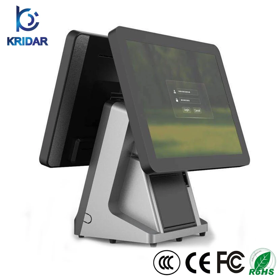 Прочный KD-815 супермаркет кассовый POS оборудование со встроенным термальным принтером