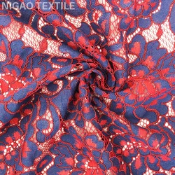 Модная нейлоновая и хлопчатобумажная трикотажная ткань в стиле ретро с цветочным узором, кружевная многоцветная ткань для кружевного платья, нижнего белья