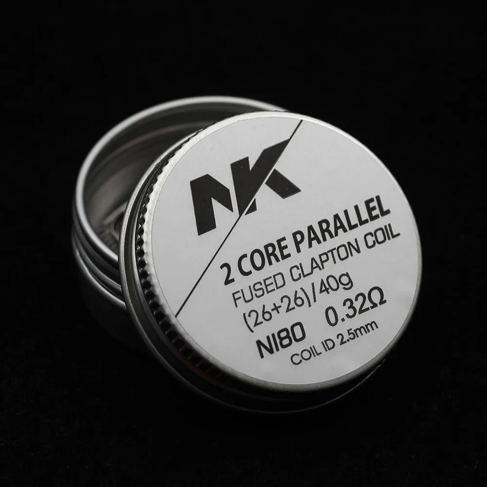 
NK hot sale Ni80 dual fused clapton 26ga vape wire RTA clapton coils for RTA mod 