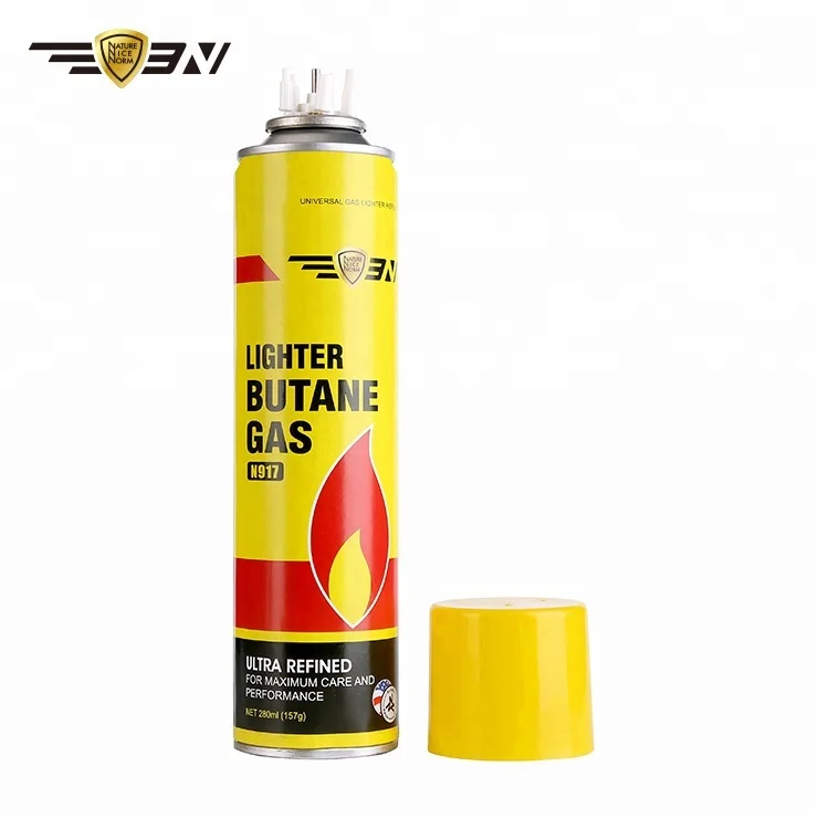 280ml Aerosol Lighter Butane Gas, Portable Torch Lighter Gas Refill, 3N Ultra Refined Gas Refill for Camping
