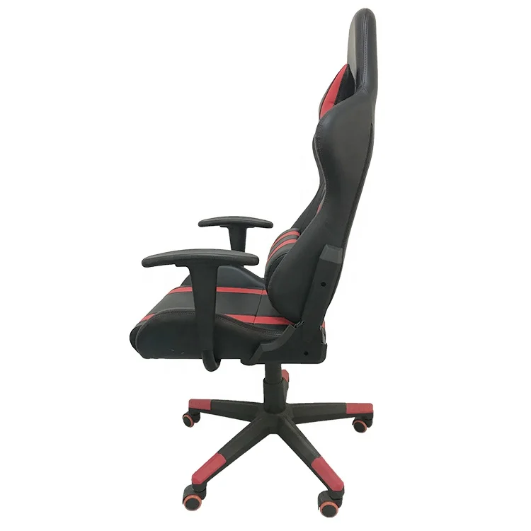 
Racing Car Style Gaming Chair with Fixed Armrest for Home Office Video Game Room 