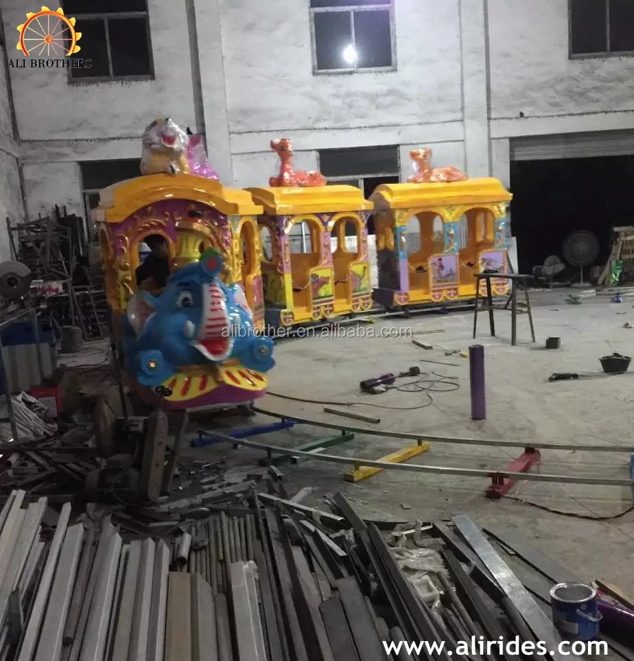 electric mini track train for sale elephant kiddie fun amusement park mini track train