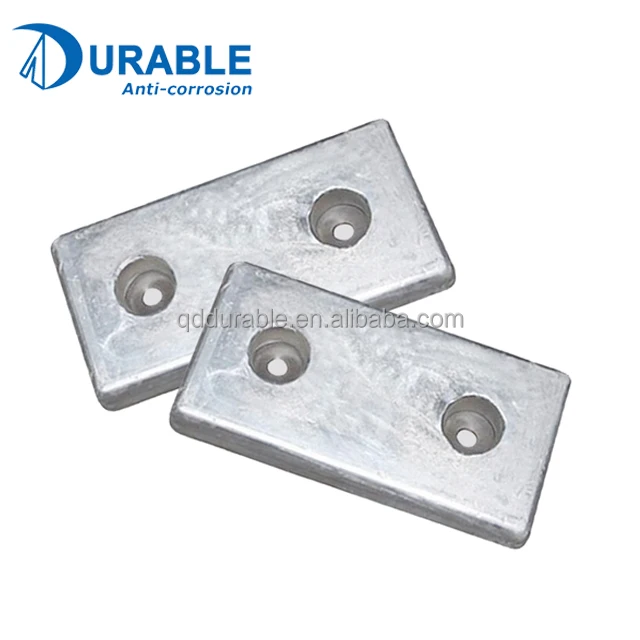 Cathodic protection anode aluminum anodes sacrificial for ships hull welding type and bolt type