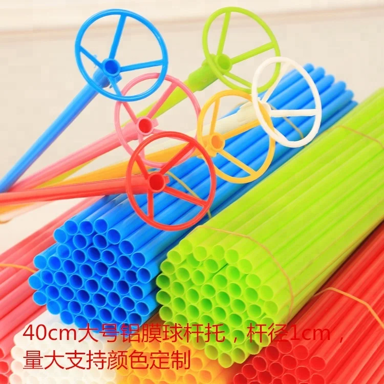 Colorful Metal  Rods Supplies Balloons Holder Sticks