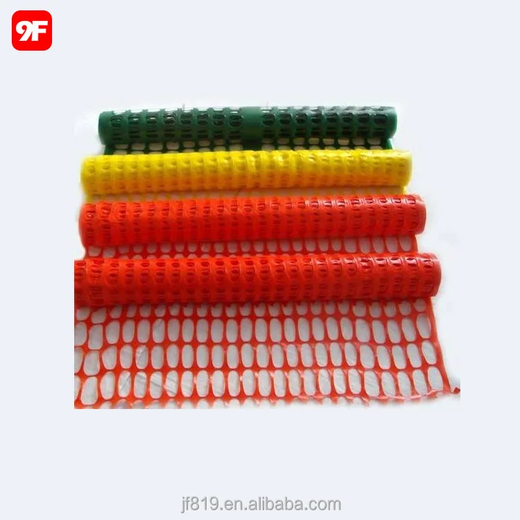 orange warning barrier fence plastic safety fence