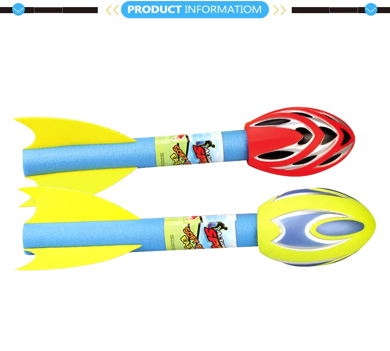 Shooting eva launcher toys finger foam rocket