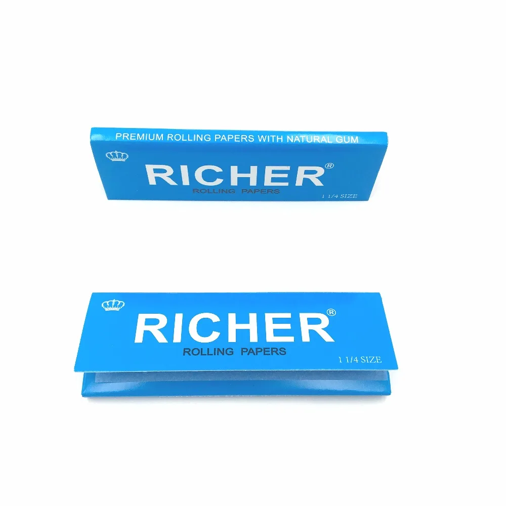 Custom bleached cigarette rolling papers 70*36mm