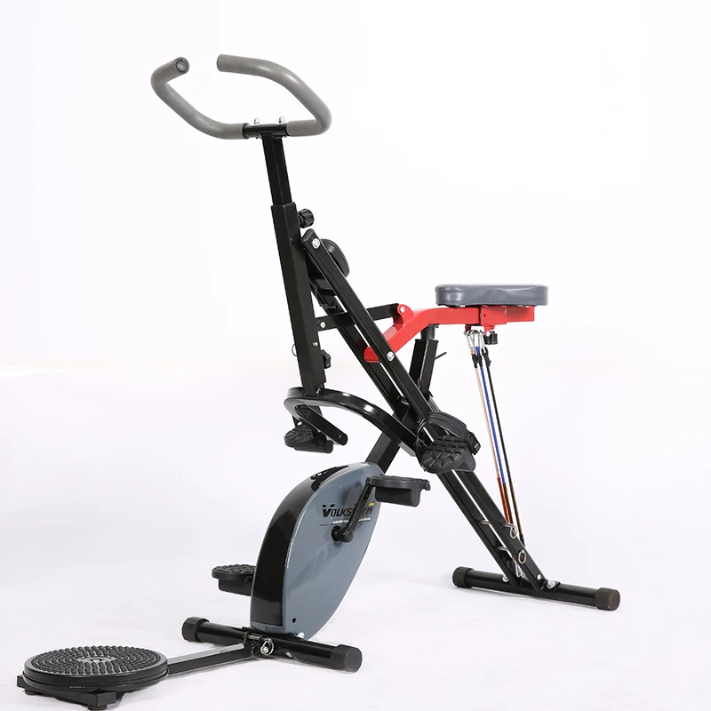 3N1 Total Crunch AB exercise riding machine with exercise bike and waist twister folding bike