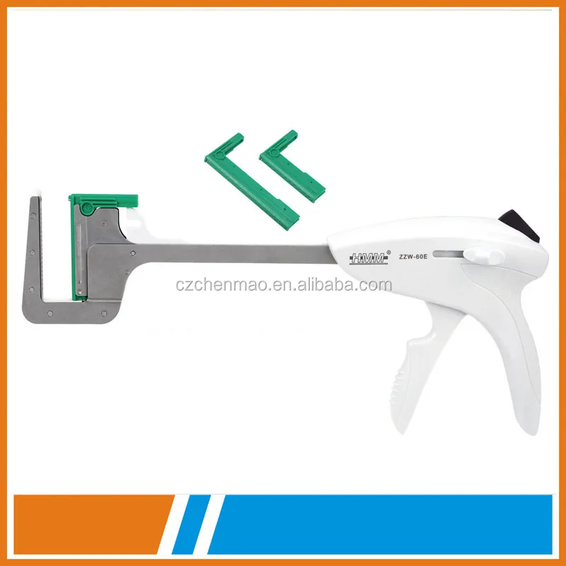 disposable circular stapler with titanium staples