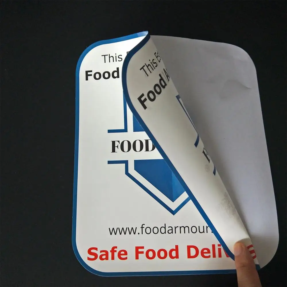 Custom Logo Waterproof Vinyl Double Sided Stickers Printing