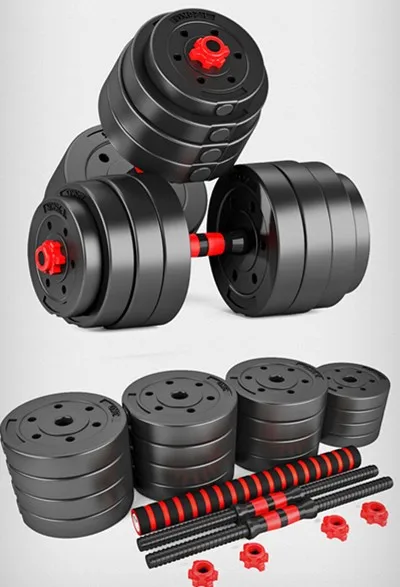 Juego de mancuernas de pesas ajustable de cemento ambiental de set pesas 10kg 15 kg 20 kg