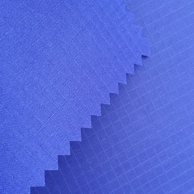 200D 4/4 Polyester Ribstop Oxford Fabric With PU Coating