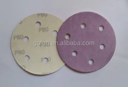 High efficiency aluminum oxide round sand paper disc