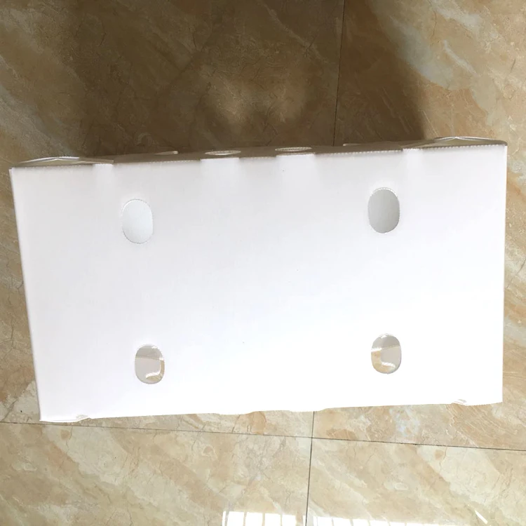 Waterproof portable folded and glued  corona  corrugated plastic coroplast corn packaging materials box with/ or not die -cut