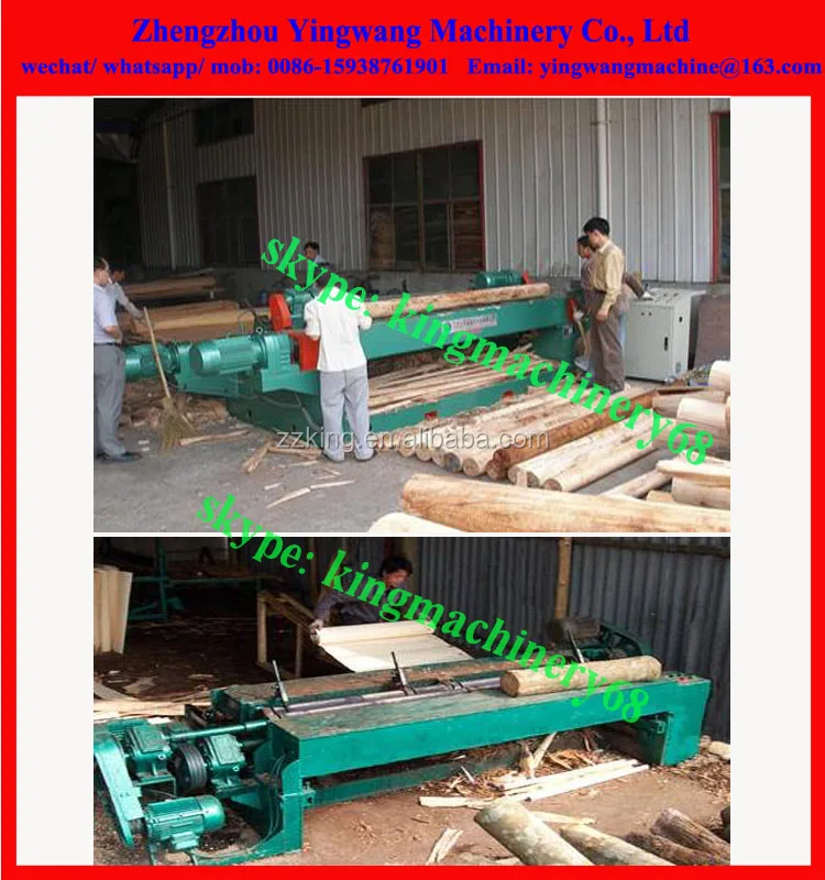 wood log/ veneer slicing/ slicer machine