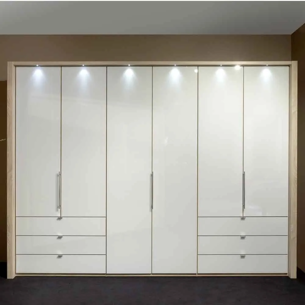 Luxury customized glossy lacquer door wardrobe