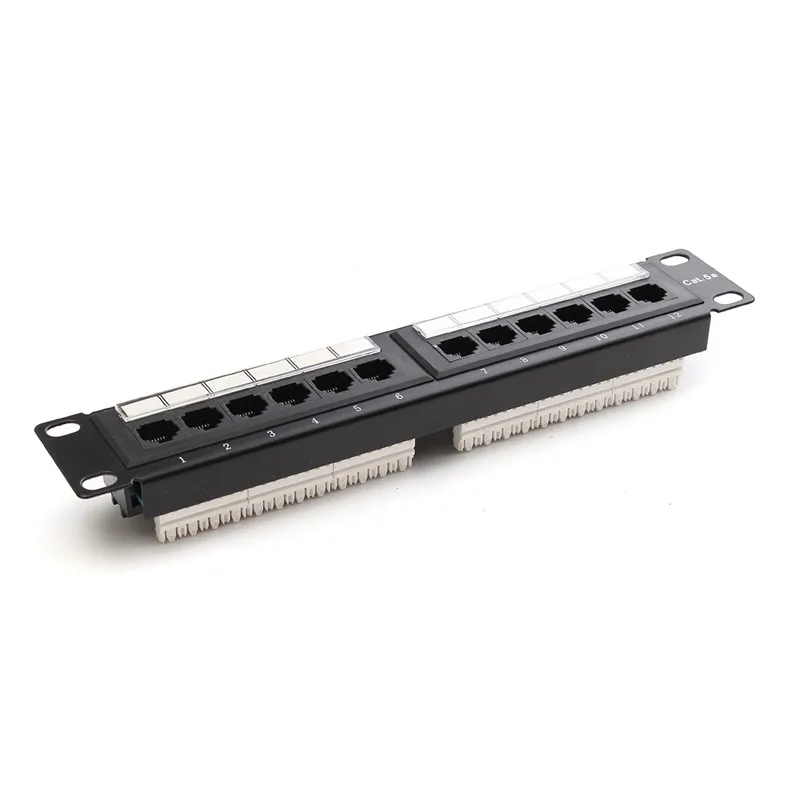 Сертификат RoHS хорошая цена патч-панель RJ45 UTP с 12 портами Cat