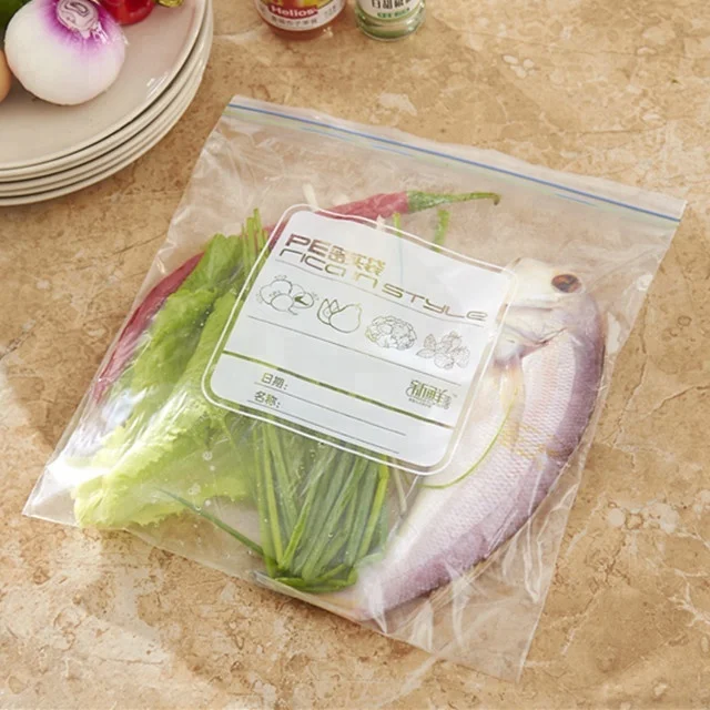 Transparent custom printed double zipper bag plastic zip self lock bag