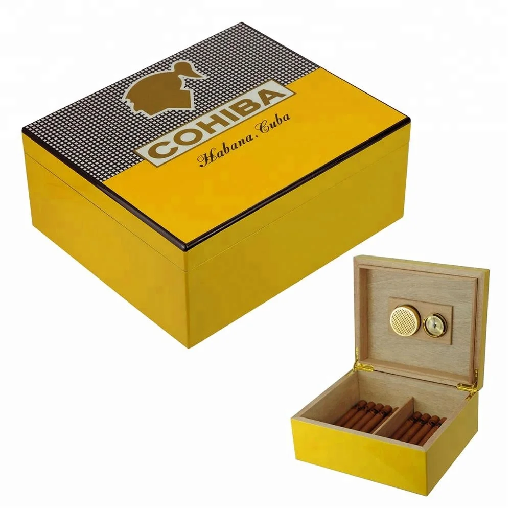 
Sonny 25 CT Cohiba Humidor Wooden Cigar Box With 1 Humidifier and 1 Hygrometer Wholesale Price In Stock 