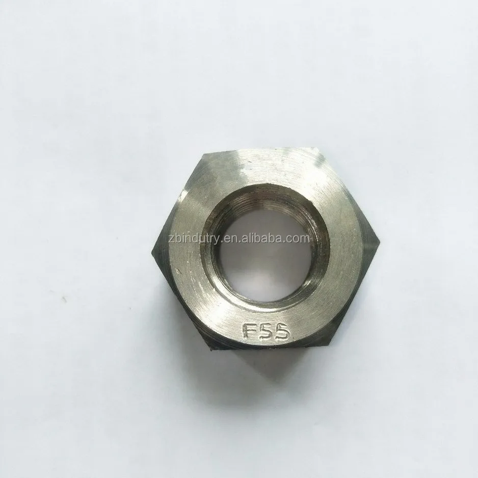 
Duplex S32760 / F55 / ASTM ASME A240 1.4501 HEX NUT din934 m12 m20 