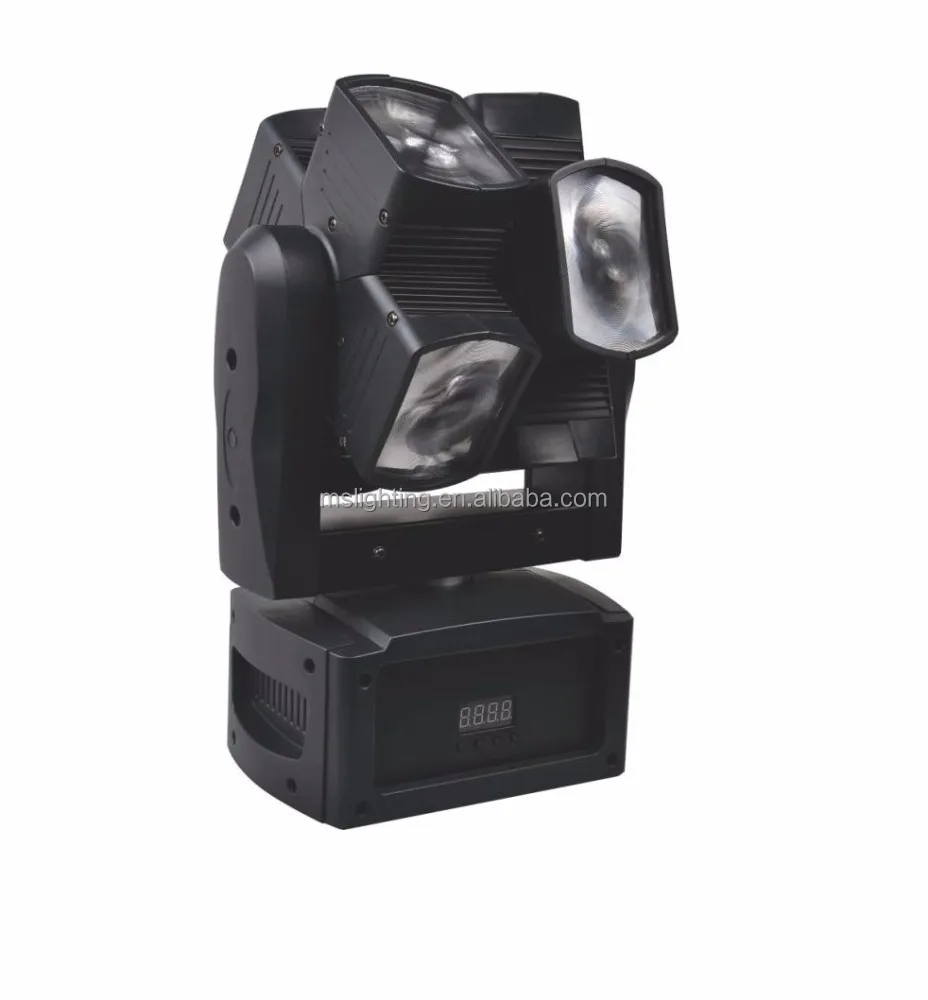 Disco DJ Double Wheel 8x12w RGBW 4 in 1 Full Color LED Double Rotating Wheel Beam Moving Head Light