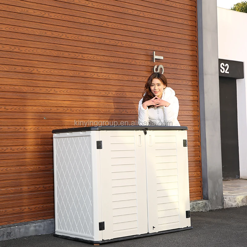 Kinying brand both outdoor and indoor full height plastic storage cabinets for storage items with cheap price ArtPlast