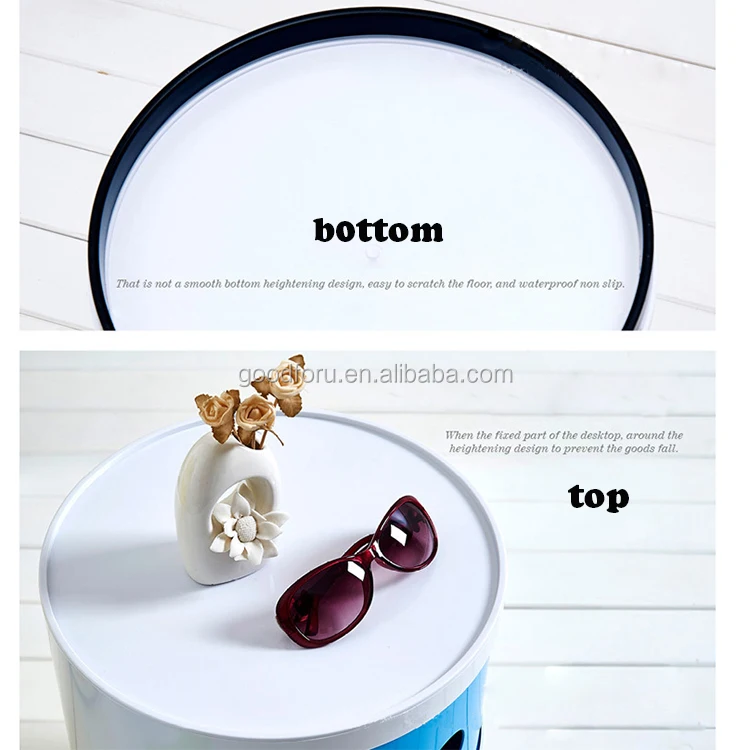 Round compartment Plastic narrow Storage Cabinet