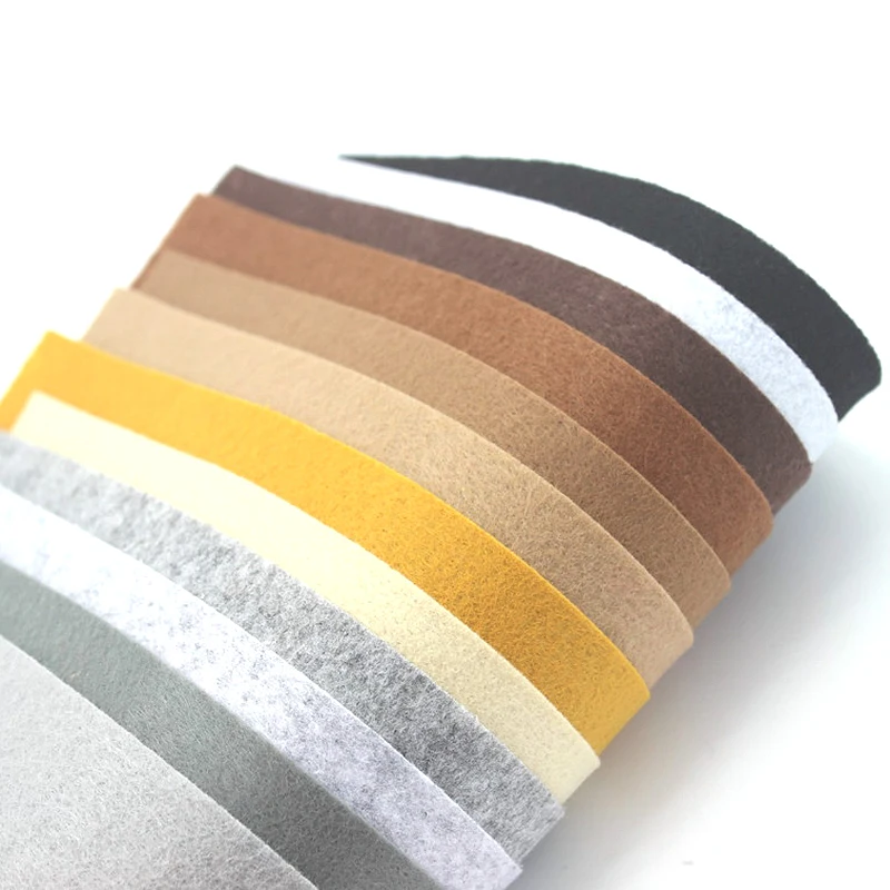 Polyester Colorful Children DIY Handmade Nonwoven Felt Fabric