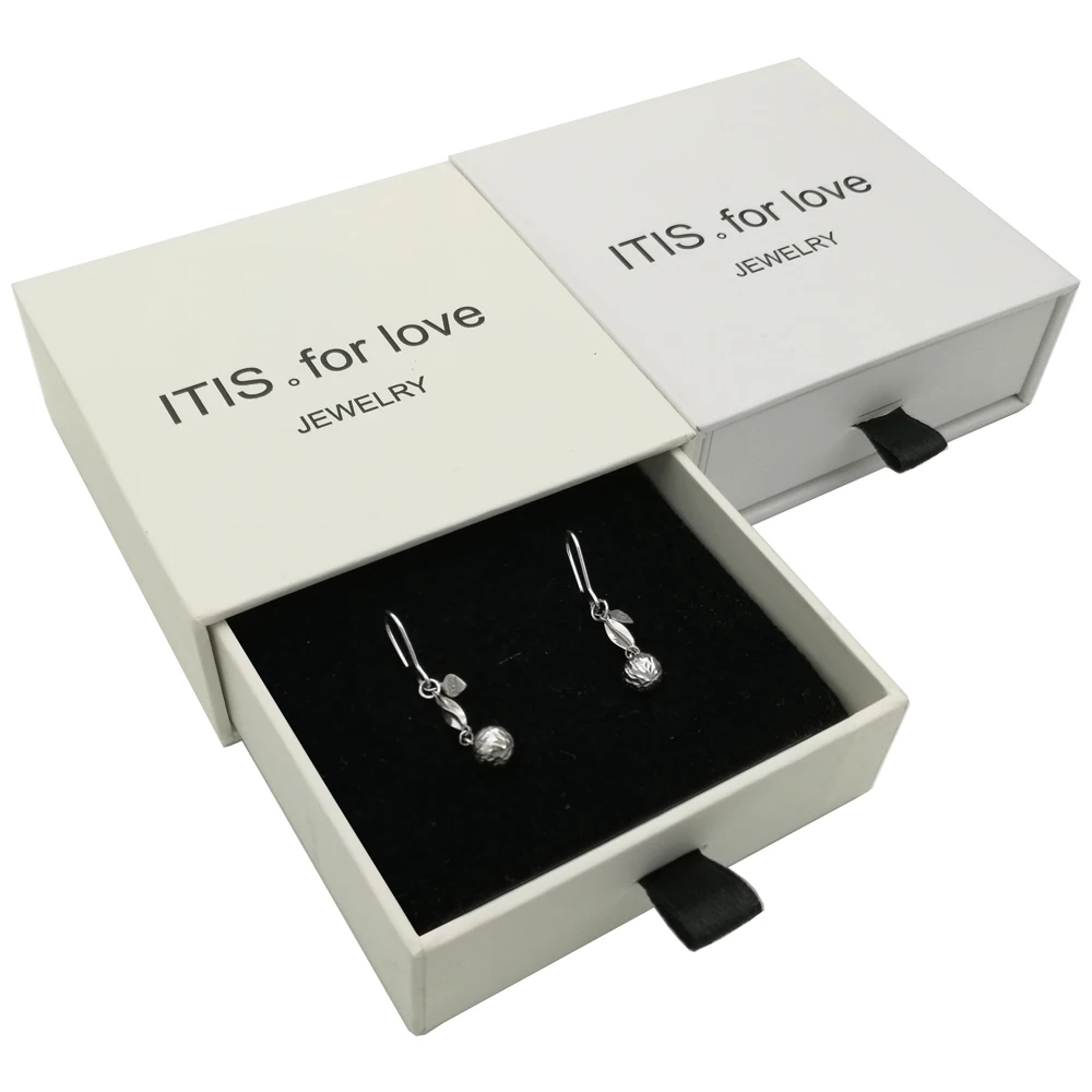 Custom paper packaging jewelry gift paper earring box