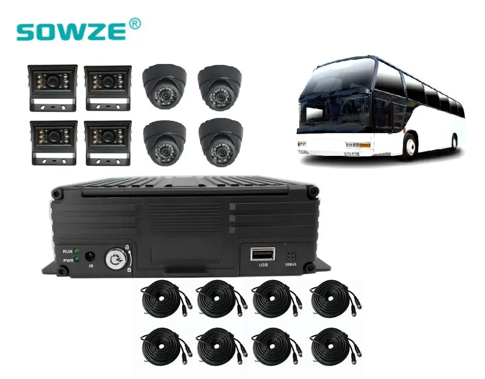8-канальный мобильный 3 г GPS g-сенсор Автобус DVR 1080N комплекты автомобиль MDVR