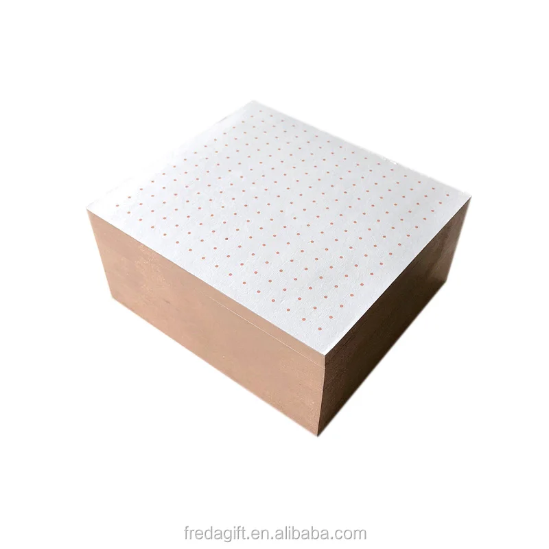 
wholesale customized gold and silver hot stamping paper 3d memo block 