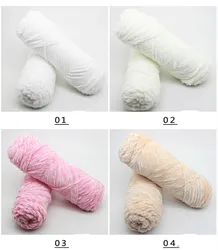 New Style High density super soft chunky chenille t shirt crochet yarn polyester filament fancy yarn DTY fleece Yarn