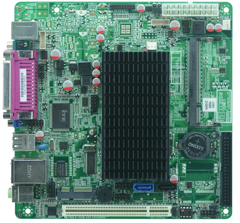 Горячие продажи промышленных встроенных mini_itx материнская плата ITX_M58_A50 Intel N450/1.66 ГГц одноядерный ПРОЦЕССОР TDP6.5W