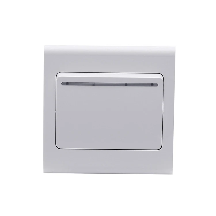 Высококачественный Британский настенный выключатель, 1 комплект, с ночным освещением