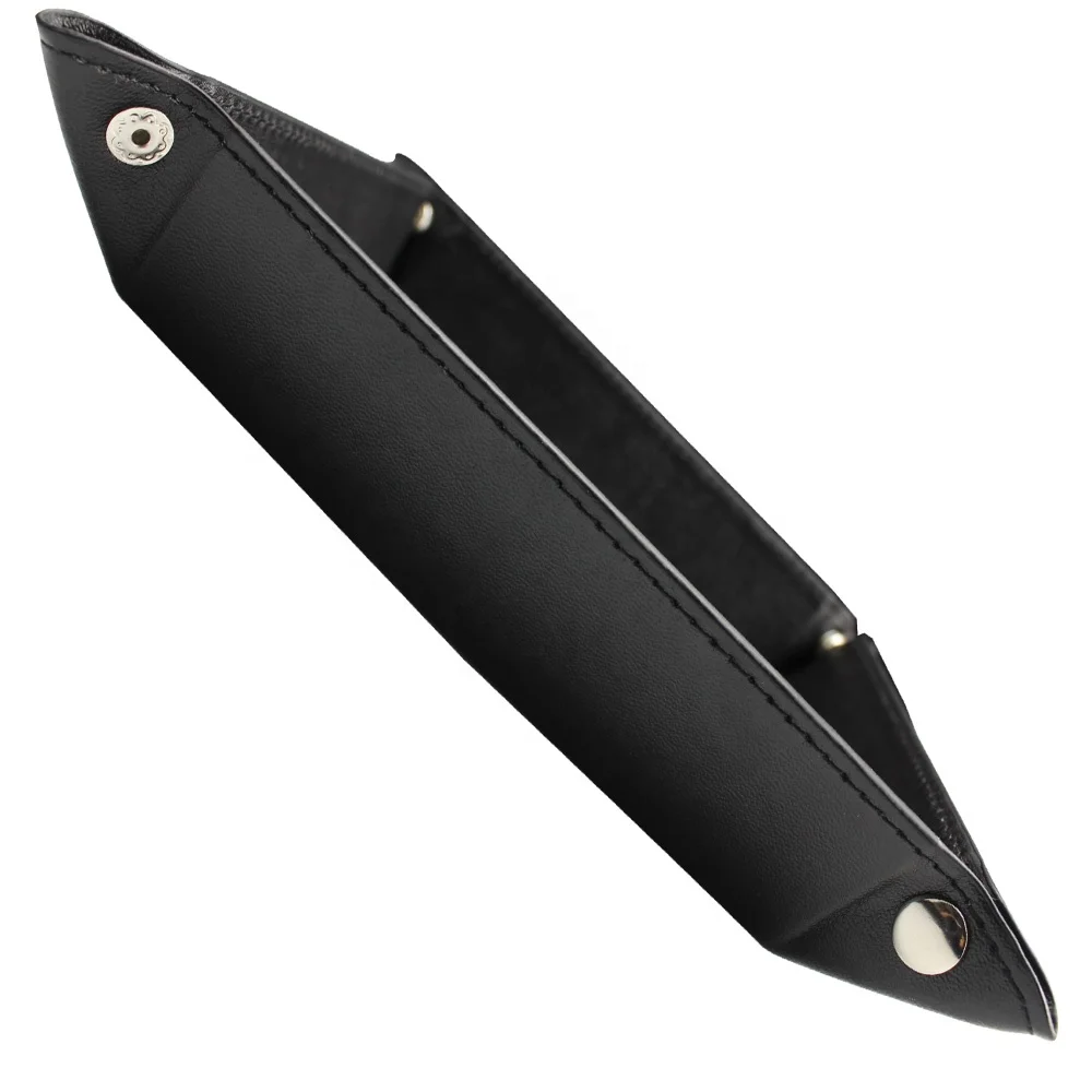 
Hot sale Leather Storage Organizer Key Jewelry Catchall Valet Game Tray 