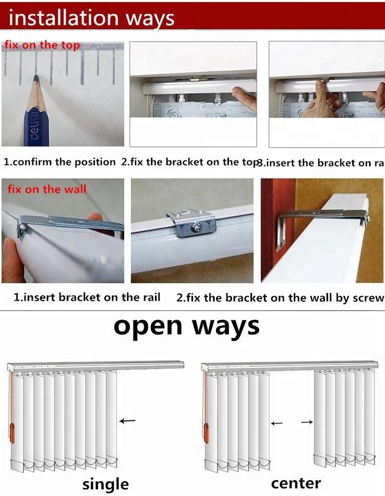 best selling good quality adjustable motorized vertical blind curtains