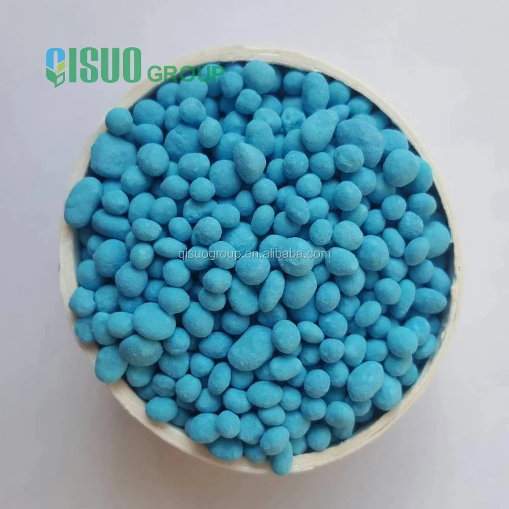 NPK compound npk fertilizer granule 12-12-17+MgO price Blue color