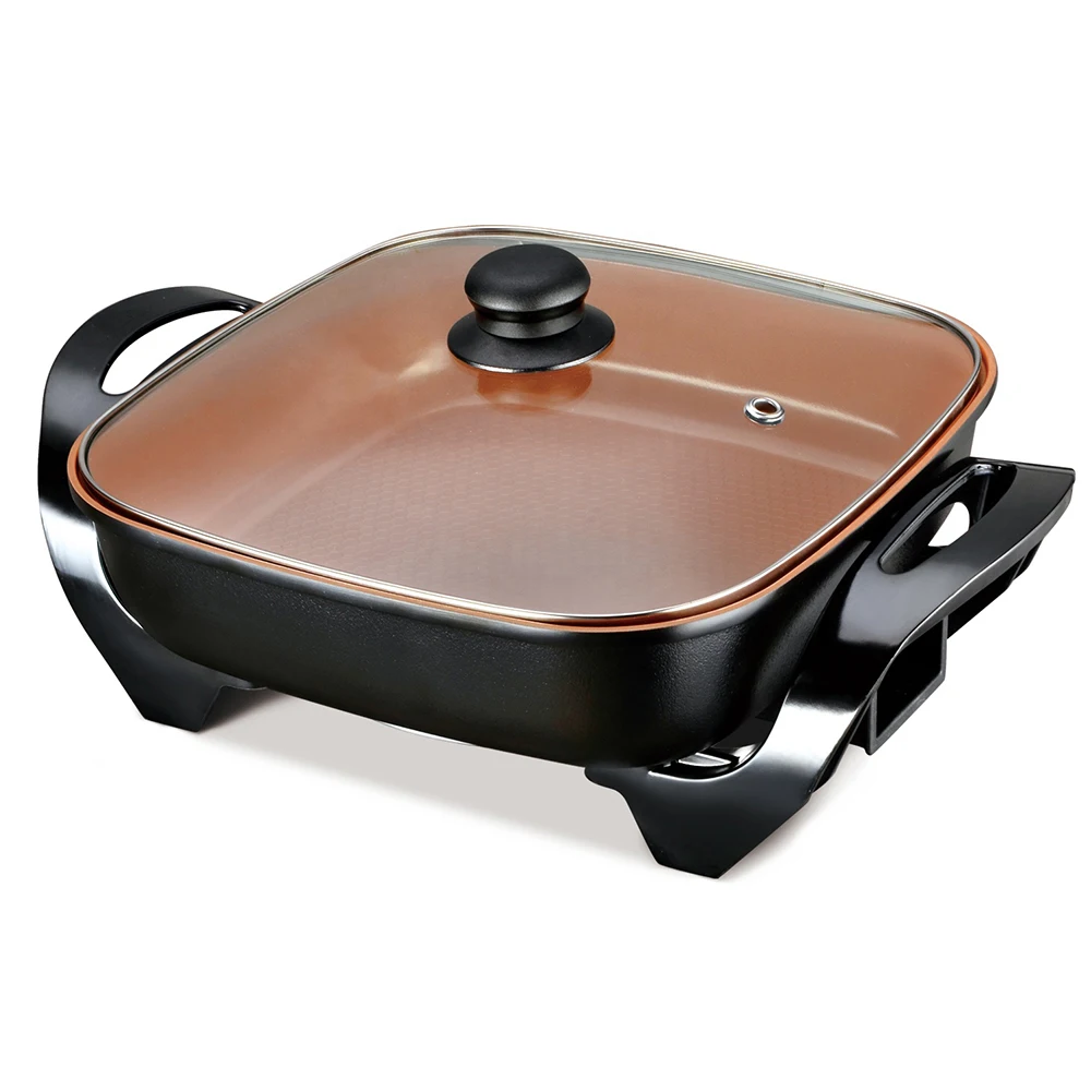 Многофункциональная квадратная электрическая сковорода для домашнего использования