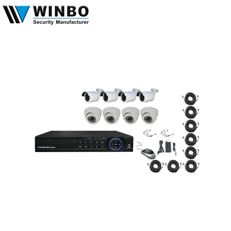 Комплект видеонаблюдения 8CH DVR Combo камер видеонаблюдения с Встроенный ЖК-монитор