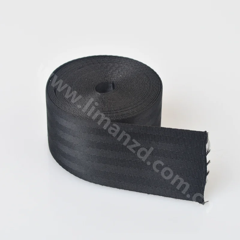 black 50mm seatbelt webbing,wide seat belt webbing for bus in stock