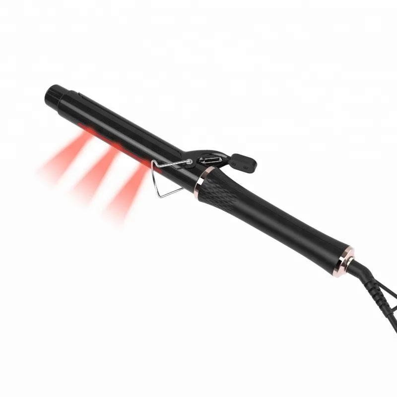 Wholesale customized salon care infrared hair curler LCD Digital Display hair iron curling wand