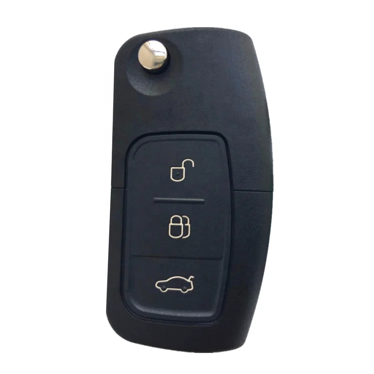 Car Smart Key 3 Button Flip Remote Key 433 MHz 4D60 Chip FO21 Blade For Ford Car Key