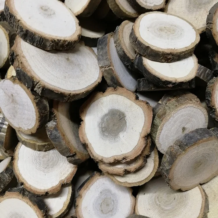 Оптовая продажа, круглые ломтики из сосны для рукоделия