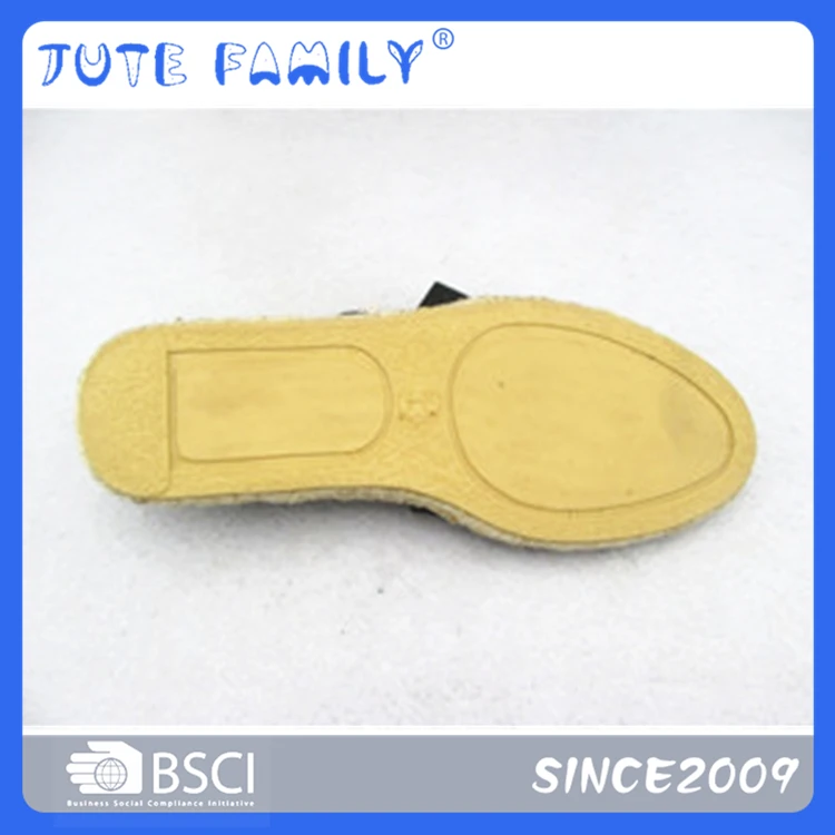 Изысканная джутовая обувь High Platform Espadrille Flats Handmade Sole Shoes Factory Espadrilles