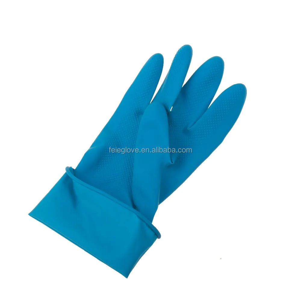Rubber fancy latex gloves used in light industry/agricultal approved CE/ISO