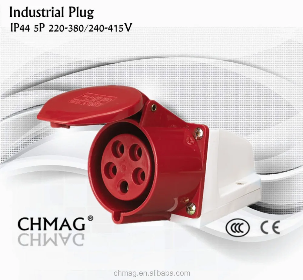 Женский розетки IP44 3 фазы промышленные вилки и 16A 5P 380-415V 440V 115