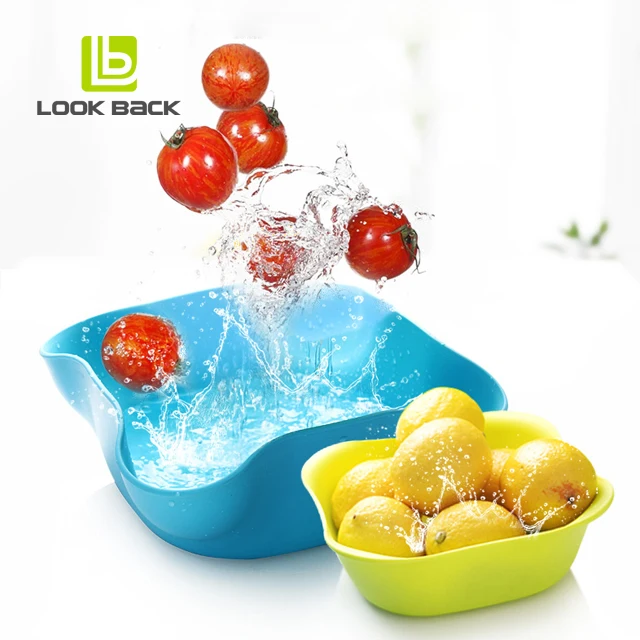 BPA Free Modern Double Dish for Pistachios Peanuts  Edamame Cherries Nuts Fruits Candies Snacks Plastic Serving Dishes and Bowls